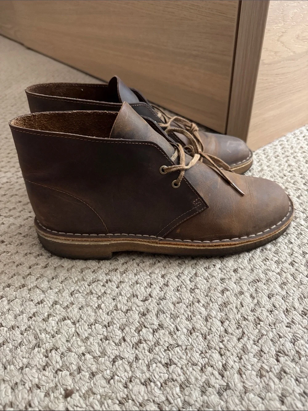 Clark’s Desert Boots Leather Beeswax - Men’s 7.5
